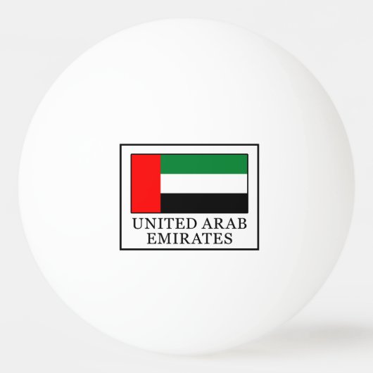 Verenigde Arabische Emiraten Pingpongbal (Voorkant)