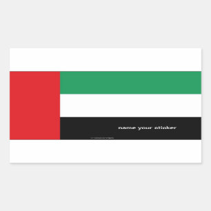 Verenigde Arabische Emiraten Rechthoekige Sticker