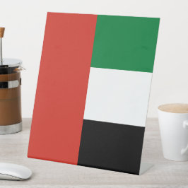 Verenigde Arabische Emiraten Reclamebord Met Voetstuk