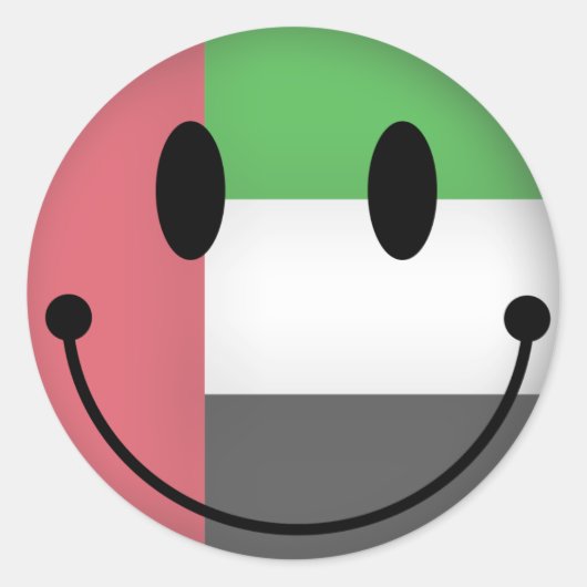 Verenigde Arabische Emiraten Ronde Sticker (Voorkant)