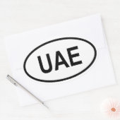 Verenigde Arabische Emiraten "VAE" Ovale Sticker (Envelop)