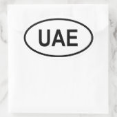 Verenigde Arabische Emiraten "VAE" Ovale Sticker (Tas)