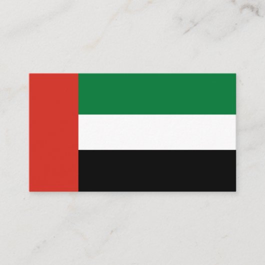 Verenigde Arabische Emiraten Visitekaartje (Voorkant)