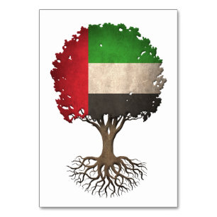 Verenigde Arabische Emiraten Vlag Boom van het Lev Kaart