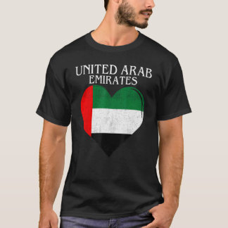  Verenigde Arabische Emiraten Vlag Hart voor VAE T-shirt
