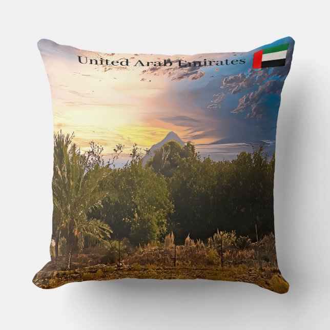 Verenigde Arabische Emiraten woestijnlandschap bij Kussen (Voorkant)