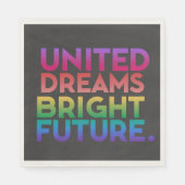 Verenigde dromen heldere toekomst servet (Voorkant)