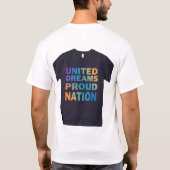verenigde dromen sterke harten t-shirt (Achterkant)