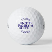 VERENIGDE FAMILIE VAN GOLFERS GOLFBALLEN (Voorkant)