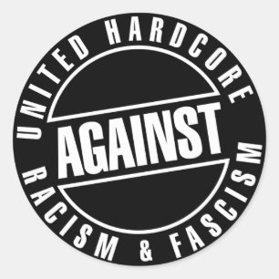 Verenigde hardcore.. tarra/sticker ronde sticker