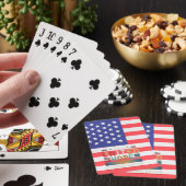 "Verenigde hoop sterk nation." Pokerkaarten (Insitu)