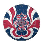 Verenigde kleuren: kleurrijk globaal patroon dartbord (Voorkant)