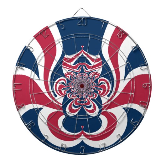 Verenigde kleuren: kleurrijk globaal patroon dartbord (Voorkant)