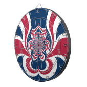 Verenigde kleuren: kleurrijk globaal patroon dartbord (Voorkant Rechts)