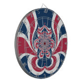 Verenigde kleuren: kleurrijk globaal patroon dartbord (Voorkant Links)