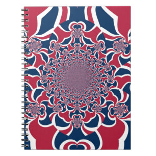Verenigde kleuren: kleurrijk globaal patroon notitieboek