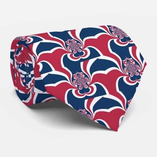 Verenigde kleuren: kleurrijk globaal patroon stropdas (Opgerold)