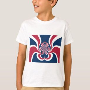 Verenigde kleuren: kleurrijk globaal patroon t-shirt