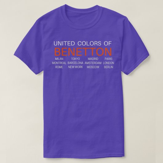 Verenigde kleuren van Benetton T-shirt (Design voorkant)