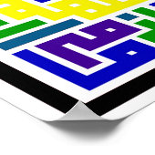 Verenigde kleuren van de islam poster (Hoek)