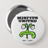 VERENIGDE MISFITS-toets Ronde Button 4,0 Cm (Voorkant /achterkant)