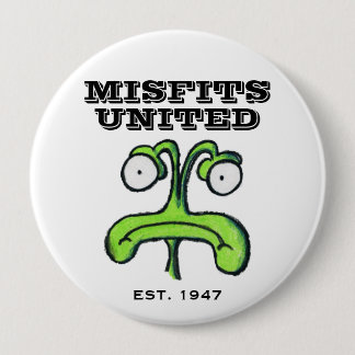 VERENIGDE MISFITS-toets Ronde Button 4,0 Cm