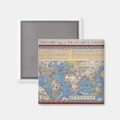  Verenigde Naties / Atlantic Charter kaart Magneet (Voorkant / Achterkant)