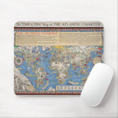  Verenigde Naties / Atlantic Charter kaart Muismat (Met muis)