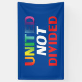 Verenigde Niet verdeeld - rood, wit, blauw, lgbtq Spandoek (Verticaal)