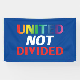 Verenigde Niet verdeeld - rood, wit, blauw, lgbtq Spandoek