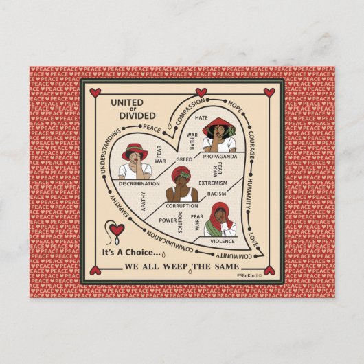 Verenigde of verdeeld 1_ briefkaart (Voorkant)