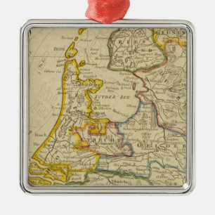 Verenigde provincies 3 metalen ornament