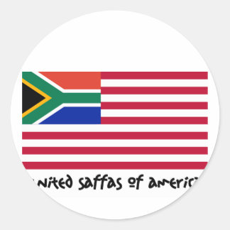 Verenigde Saffas van Amerika Ronde Sticker