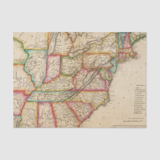 Verenigde Staten 11 Tissuepapier (Voorkant)