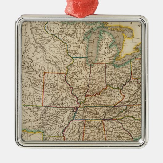 Verenigde Staten 12 Metalen Ornament (Voorkant)