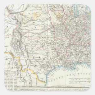 Verenigde Staten 14 Vierkante Sticker