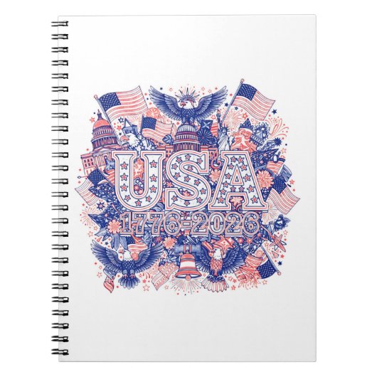 Verenigde Staten 1776-2026 Notitieboek (Voorkant)