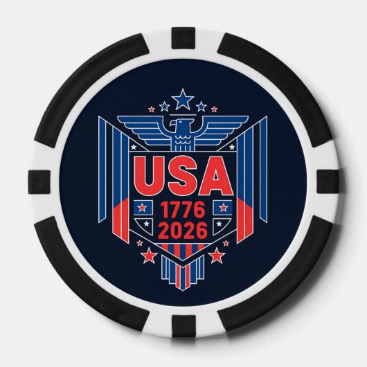 Verenigde Staten 1776-2026 Poker Chips (Voorkant)