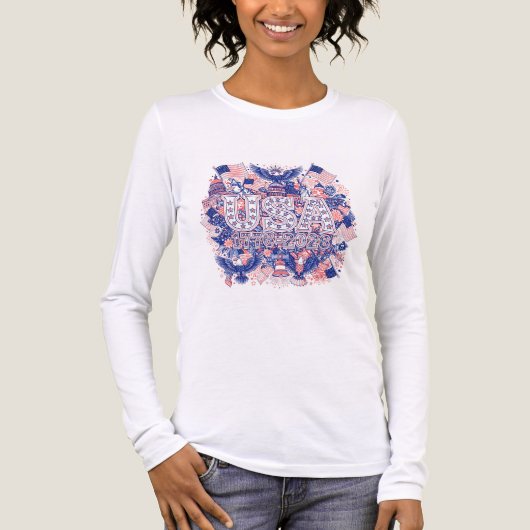 Verenigde Staten 1776-2026 Tri-Blend Shirt (Voorkant volledig)