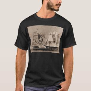 Verenigde Staten 1798, historisch Amerikaans schip T-shirt