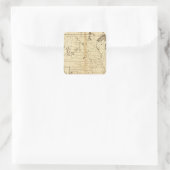 Verenigde Staten 17 Vierkante Sticker (Tas)