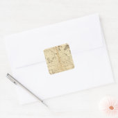 Verenigde Staten 17 Vierkante Sticker (Envelop)