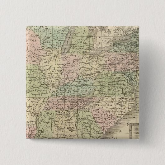 Verenigde Staten 18 Vierkante Button 5,1 Cm (Voorkant)