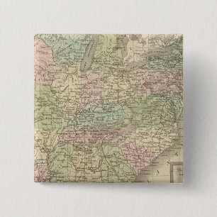 Verenigde Staten 18 Vierkante Button 5,1 Cm