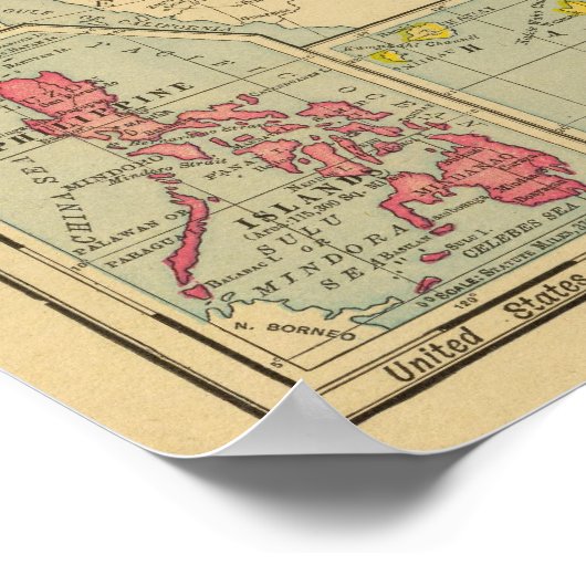 Verenigde Staten, 1900 Poster (Hoek)