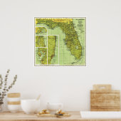 " Verenigde Staten: 1930/heute Florida - Detaillie Poster (Keuken)