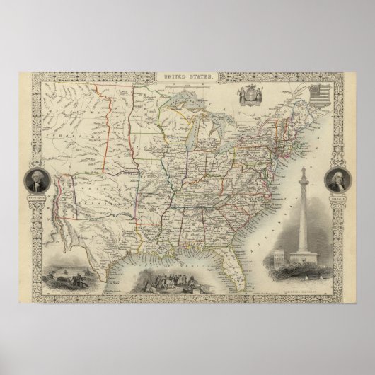 Verenigde Staten 19 Poster (Voorkant)