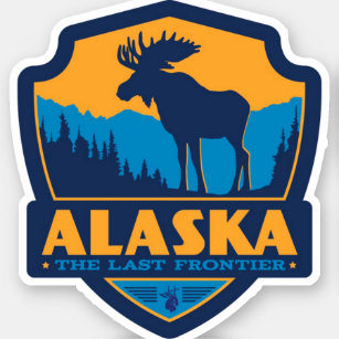 "Verenigde Staten: 2020/vandaag Alaska - De laatst Sticker