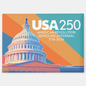 Verenigde Staten 250 Verjaardag Hoofdstad - Americ Magneet (Voorkant)