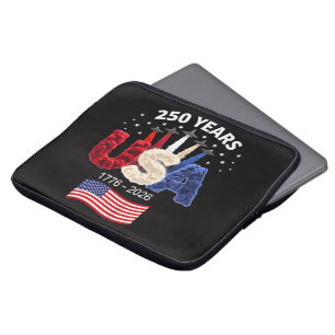 Verenigde Staten 250e verjaardag Amerikaanse vlag Laptop Sleeve